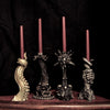 Helix Ossuary Spine Candlestick Holder, Hand Sculpted Resin Sculpture| Spooky Gothic Candle,Spine Candle for Halloween Gift and Gothic Decor