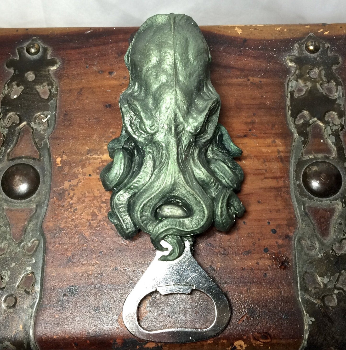 Cthulhu Bottle Opener, Hand Painted Resin | Gothic Cthulhu Barware, Lovecraftian Tentacle Bottle Opener | Fantasy Gothic Barware Gift