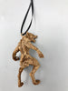 Werewolf Ornament, Brown, Hand Painted Resin Sculpture | Gothic Halloween Legendary Monster | Dark Folklore for Spooky Holiday Ornament
