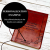 "No Limit To How Radiant" Leather Journal - Empowering & Sustainable Gift