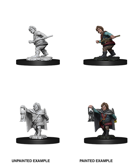 D&D: Nolzur's Marvelous Miniatures – Halfling Male Rogue (Unpainted)