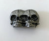 Conjoined Twins Skull  Magnet, Hand Painted Resin Sculpture | Gothic Fantasy Decor | Conjoined Skull Magnet for Fantasy and Gothic Decor