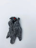Mothman Magnet, Hand Painted Resin Sculpture | Cryptid Fantasy Decor | Moth Man Magnet for Horror and Gothic Decor