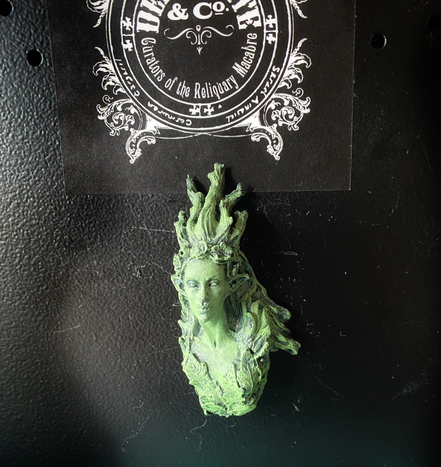 Titania the Fairy Queen Magnet Hand Painted Resin Sculpture | Mythic Fantasy Decor | Titania Elf Queen Magnet for Fantasy and Gothic Decor
