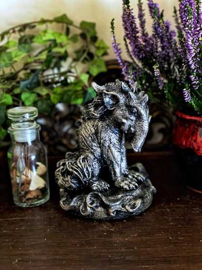 Baku Dream Guardian Statue – Hand Painted Japanese Mythology Figurine