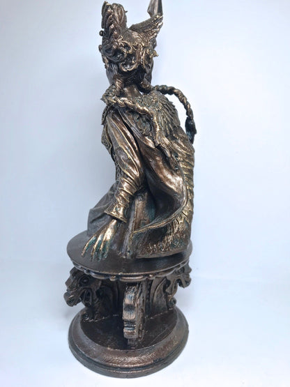 Freya Bust, Hand Painted Resin Sculpture | Norse Mythology Figurine | Myths and Legends Goddess Freya Statue, Fantasy Art Home Decor