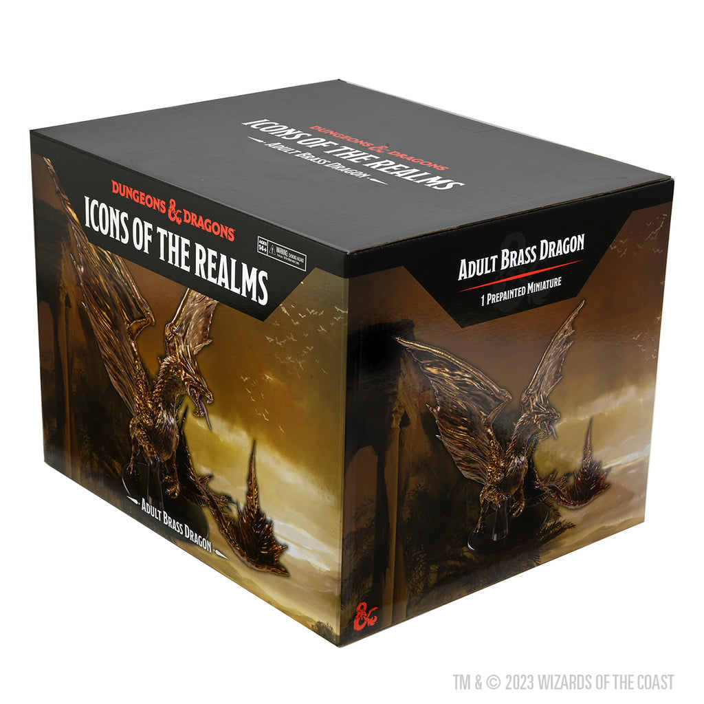 D&D: Icons of the Realms – Adult Brass Dragon Premium Figure