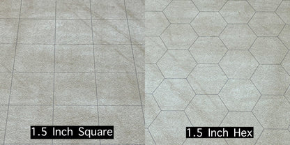 Reversible Battlemat™ 1½" Squares & 1½" Hexes (23 ½" x 26" Playing Surface)