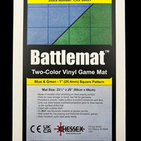 Battlemat™ 1" Reversible Blue-Green Squares (23 ½" x 26" Playing Surface)