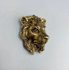 Lion's Head Magnet, Hand Painted Resin Sculpture | Mythic Fantasy Decor | Lion Magnet for Fantasy and Gothic Decor