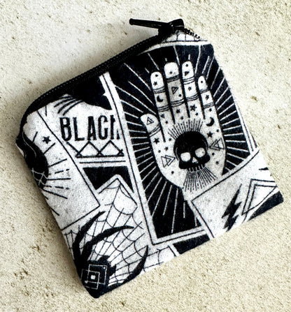 Pendulum Bag – Small Witchy Flannel Pouch for Runes, Crystals & Pendulums