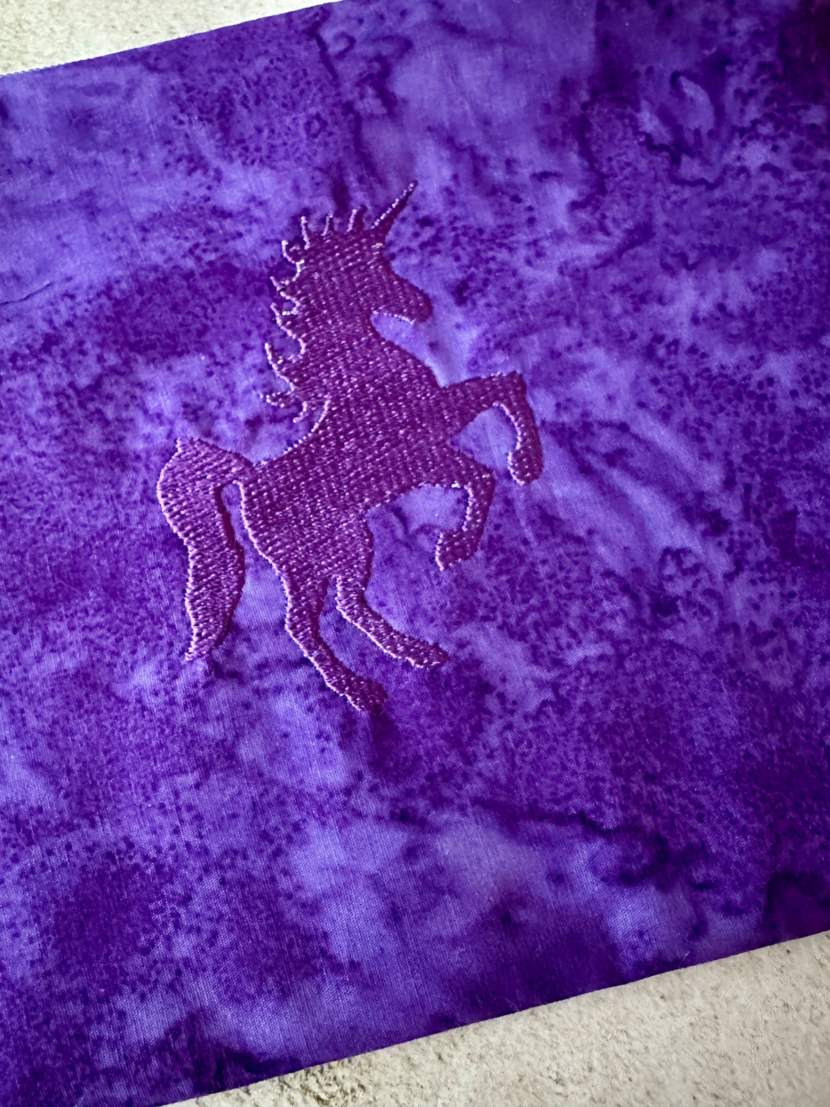 Unicorn Tarot Card Bag – Padded Batik Zipper Pouch for Tarot & Oracle Decks