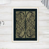 Celtic Knot Intertwined Birds Fine Art Print Book of Kells