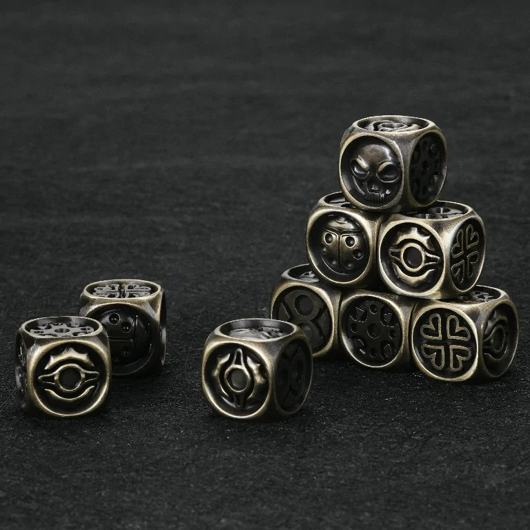 DND Dice Original Fun Lucky Ladybug Metal D6 Dice