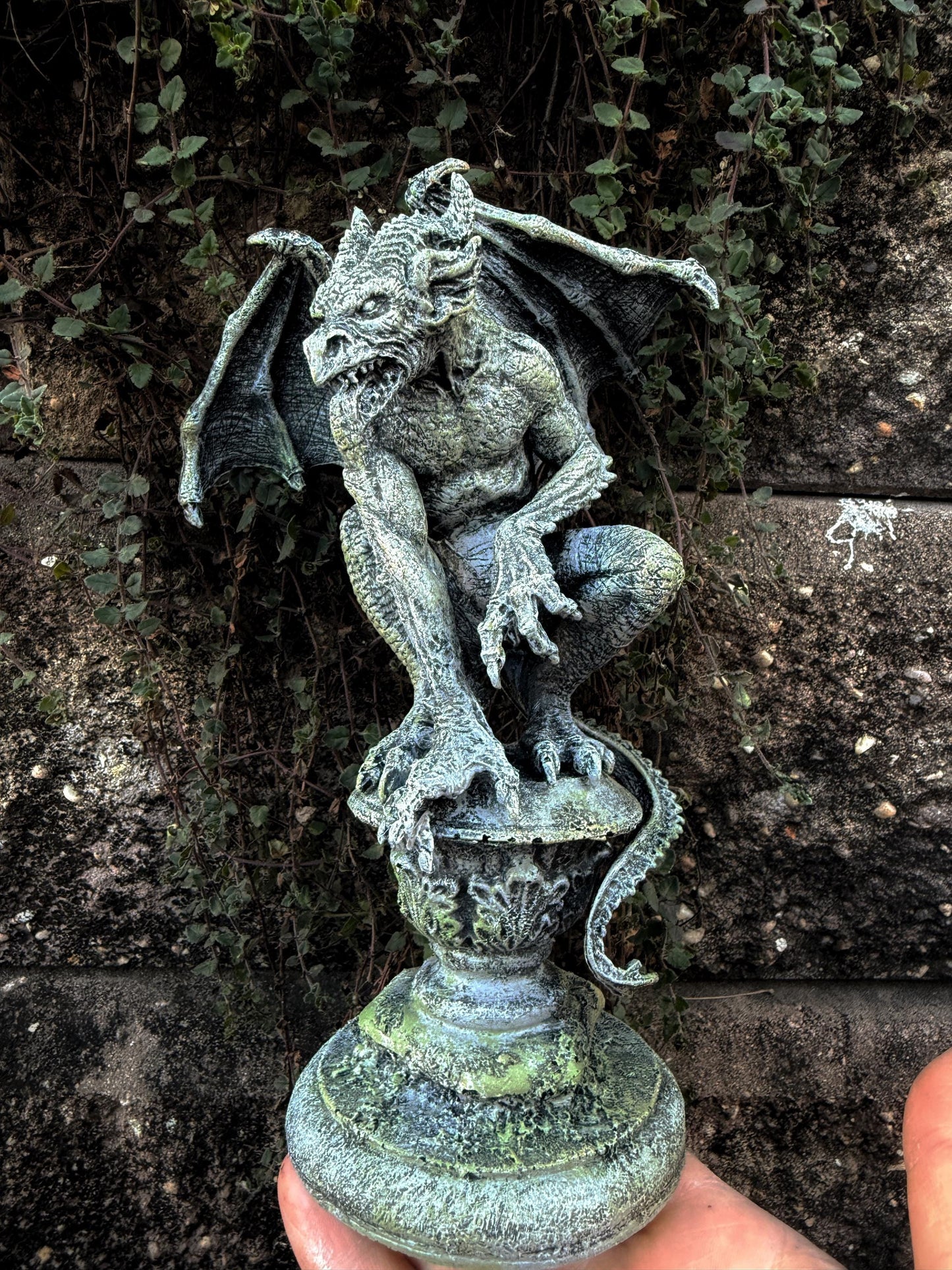 Gargoyle Statue – Hand Painted Medieval Monster Figurine