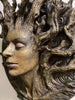 Dryad Bust, Life Sized Wall Plaque Resin Sculpture | Mythic Forest Creature Wall Art | Woodland Goddess Wall Plaque for Nature Lovers