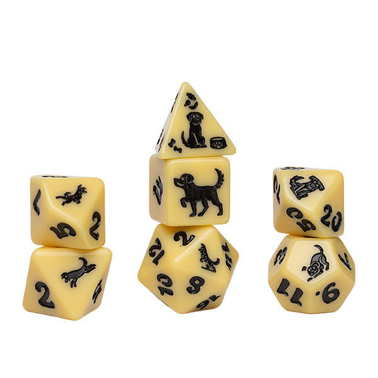 7-Die Set Animals - Golden Pup