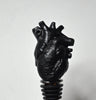 Anatomical Heart Winestopper, Black