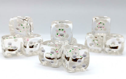 Vanilla Donut Pipped d6 16mm (Custom Dice) *Sold per die