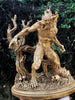 Werewolf Statue, Hand Painted Resin Sculpture | Gothic Halloween Legendary Monster Figurine | Dark Folklore Art for Spooky Home Decor