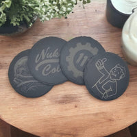 Wasteland Survival Slate Coaster Set (4pc) – Peace is a Myth