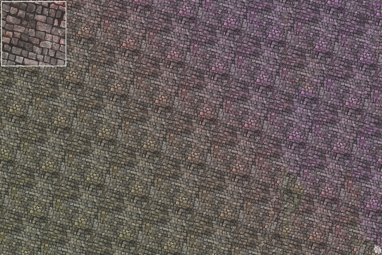 Bustling City Tabletop Wargaming Play Mat - Victorian Cobblestone Streets by Mats by Mars