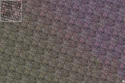 Bustling City Tabletop Wargaming Play Mat - Victorian Cobblestone Streets by Mats by Mars