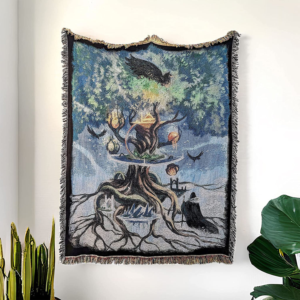 Yggdrassil Tapestry Throw Blanket