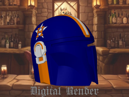 Mandalorian Diamond Warrior Helm (Baseball) – MLB Team 3D Printed Helmet