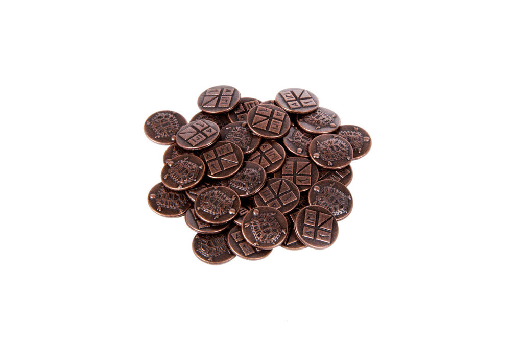 Ancient Greek Themed Gaming Coins - Tiny 15mm (18-Pack)