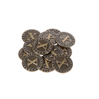 Pirate Doubloons Themed Gaming Coins - Medium 25mm (12-Pack)