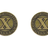 Pirate Doubloons Themed Gaming Coins - Medium 25mm (12-Pack)