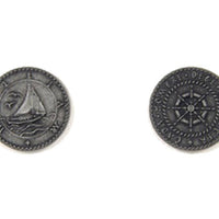 Pirate Ships Themed Gaming Coins - Small 20mm (15-Pack)
