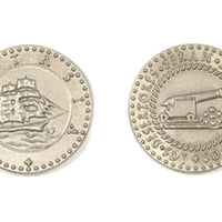Pirate Ships Themed Gaming Coins - Large 30mm (9-Pack)