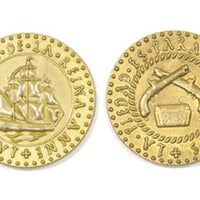 Pirate Ships Themed Gaming Coins - Jumbo 35mm (6-Pack)
