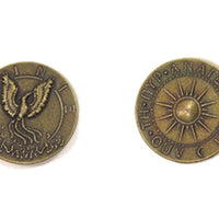 Mythological Creatures Themed Gaming Coins - Medium 25mm (12-Pack)