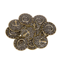 Mythological Monsters Themed Gaming Coins - Medium 25mm (12-Pack)