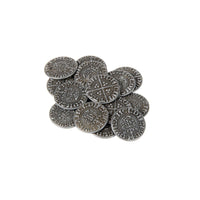 Early English Kings Themed Gaming Coins - Small 20mm (15-Pack)