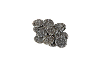 Early English Kings Themed Gaming Coins - Small 20mm (15-Pack)