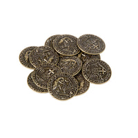 Early English Kings Themed Gaming Coins - Medium 25mm (12-Pack)