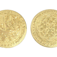 Early English Kings Themed Gaming Coins - Jumbo 35mm (6-Pack)