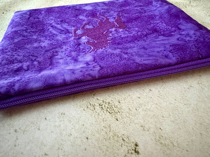 Unicorn Tarot Card Bag – Padded Batik Zipper Pouch for Tarot & Oracle Decks