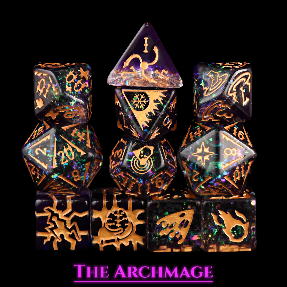 Archmage Dice Set | Resin D&D Dice by Revenant Foundry