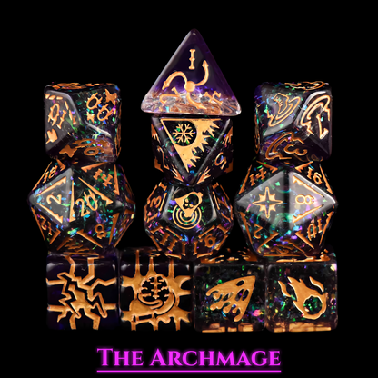 Archmage Dice Set | Resin D&D Dice by Revenant Foundry