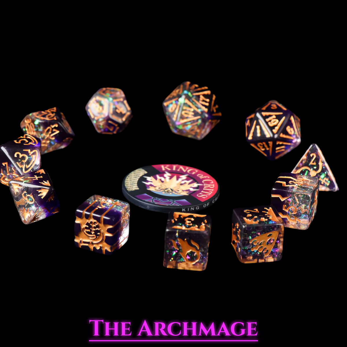 Archmage Dice Set | Resin D&D Dice by Revenant Foundry