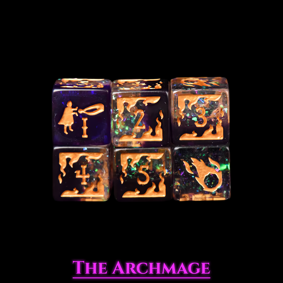 Archmage Dice Set | Resin D&D Dice by Revenant Foundry