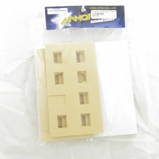 Armorcast ARC1121 Two-Story Building Module – 8x8 Inch 28mm Resin Terrain