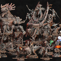 3D Printed Archvillain Games Agama Shattered Valley Tzeekul the Conqueror - Bust  28mm 32mm D&D