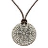Silver Helm of Awe Coin Necklace - .999 Fine Silver - Aegishjalmur - Warrior's Stave Viking Coinage