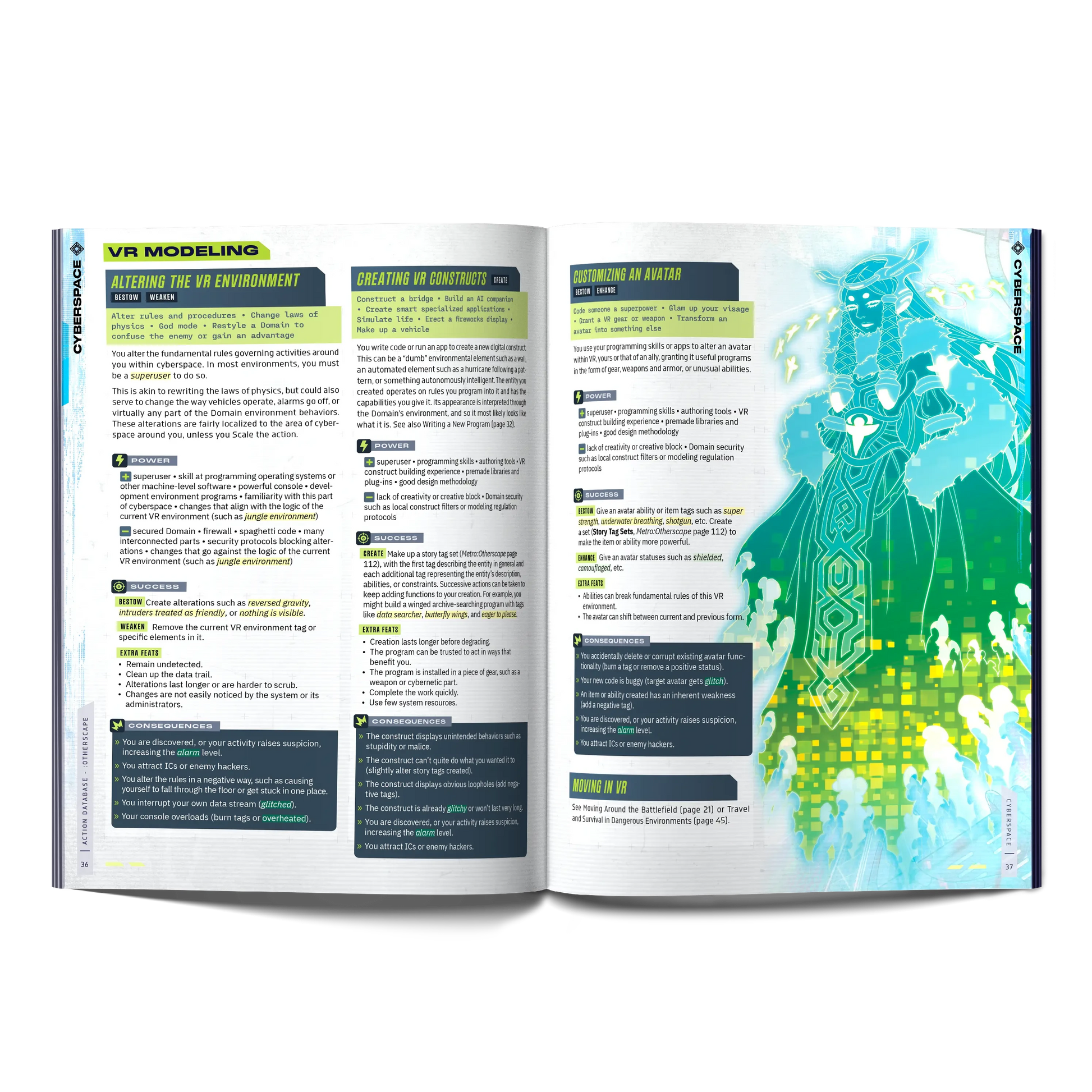 :Otherscape Action Database — 108-Page Mythic Cyberpunk RPG Supplement